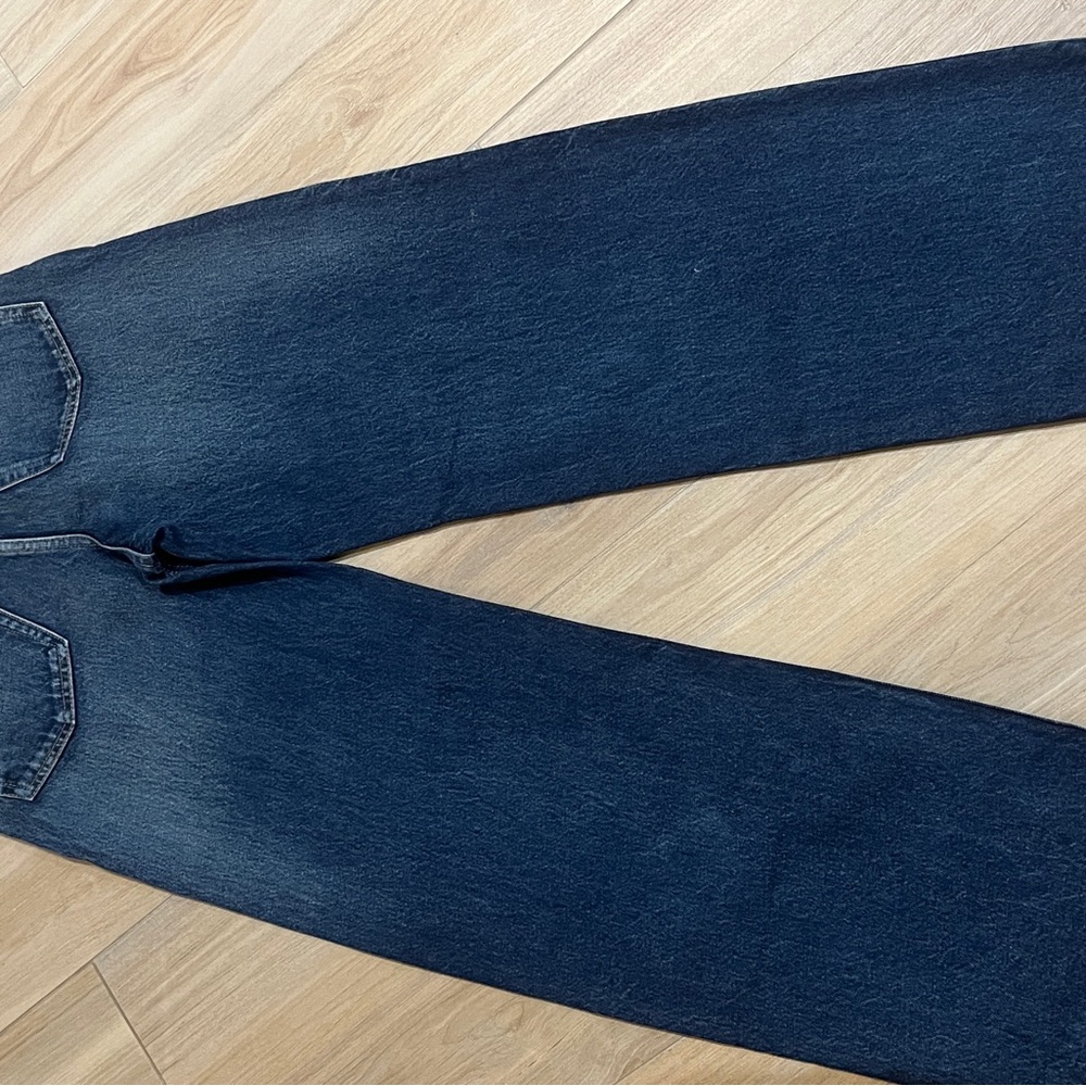 Zara Dark Blue Relaxed Jeans - Picture 4 of 6
